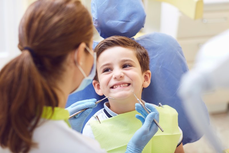 Child in the dental chair